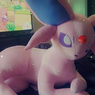 Espeon Pokédex-Size Poké Plush - 32 ¾ In. | Pokémon Center