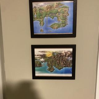 Pokémon Map Grid Wall Poster - 14.725" X 22.375" Glossy Poster With Adhesive Mounts